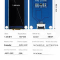 Estardyn 1.68-inch TFT LCD screen, NV3007 small screen, 142*428 long strip screen, LCD full view angle, SPI color screen