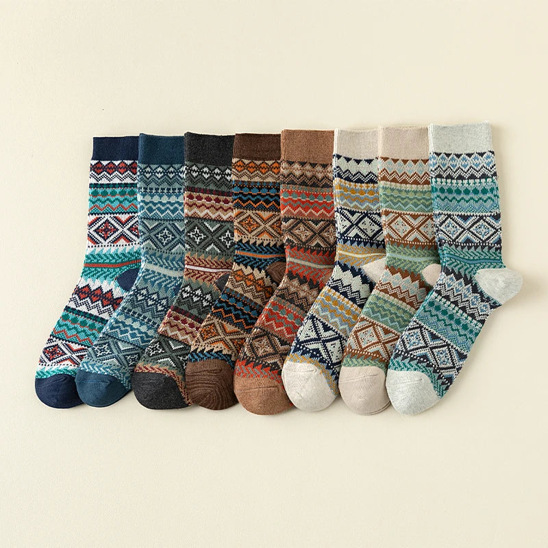Men's Dress Socks, Cotton Crew 3 Pairs, Breathable | SAMAG