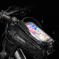 ROCKBROS Bicycle Bag Waterproof Touch Screen Cycling Bag Top Front Tube Frame MTB Road Bike Bag 6.5 Phone Case Bike Accessories