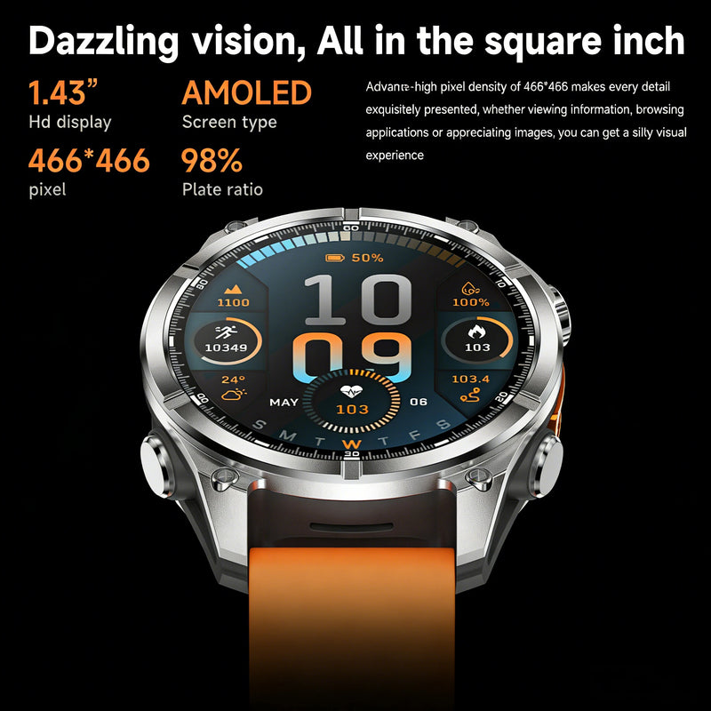 HD300 Smart Watch AMOLED Path 5.4Bluetooth Chat AI GPT Waterproof NFC Health Watches Bluetooth Call Travel Diving Smartwatch