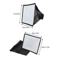 RF17 Universal Flash 30cm Diffuser Light Softbox 20cm Collapsible with Storage Pouch Compatible with Canon Nikon Sony