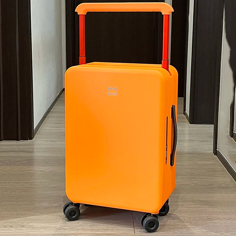 KLQDZMS 20"24Inch PC Suitcase Large-capacity Boarding Box Women's Trolley Case Men's Password Box with Wheels Rolling Luggage