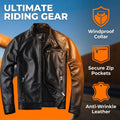Genuine Cow Leather Men Jacket Short Stand Collar Biker Motorcycle Coat Fashion Slim Real Leather Casual Outerwear