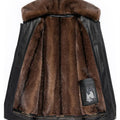 Leather Fur Jacket Men Jacket Winter Leather Coat Men Vintage Classic Leather Jackets High Quality Men