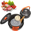 Camping Cookware Kit Outdoor Cooking Set Aluminum Pot Equipment Travel Tableware Kitchen for Hiking Picnic BBQ