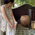 Handmade Shell Bag Woven Bucket Tassel Embroidery Hobo Shoulder Wooden Handle Handbag Evening Clutch Bag