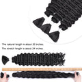 Synthetic Curly Deep Wave Bulk hair For Braiding 20inch No Weft Deep Wave For Braiding Micro Faux Braiding Hair for Boho Braids