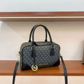 2026 Michael Kors Boston Pillow Bag Fashion Casual Women MK Classic Vintage Flower Handbag Urban Girls Commuter Bag