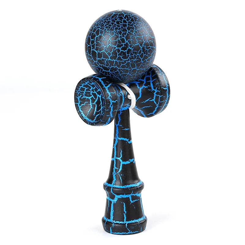 Crack Painted Kendama Toy Outdoor Fitness Balls Train Eye-hand Coordination for Children Adults Outdoor Fun Juggling Sports Ball