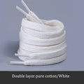 Classic Flat Shoelaces Quality Cotton Shoe Laces Durable Solid Shoelaces for Sneakers Canvas Shoes 100/120/140/160CM 1Pair/2Pair