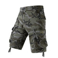 Men's Camo Cargo Shorts Outdoor Multi-Pocket Cotton | SAMAG