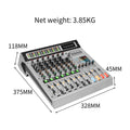 8 Channel Mixer Depusheng AG8 Professional Audio Mixing 99 DSP Digital Effects Audio Console Mixer DJ Console for Audio Stage