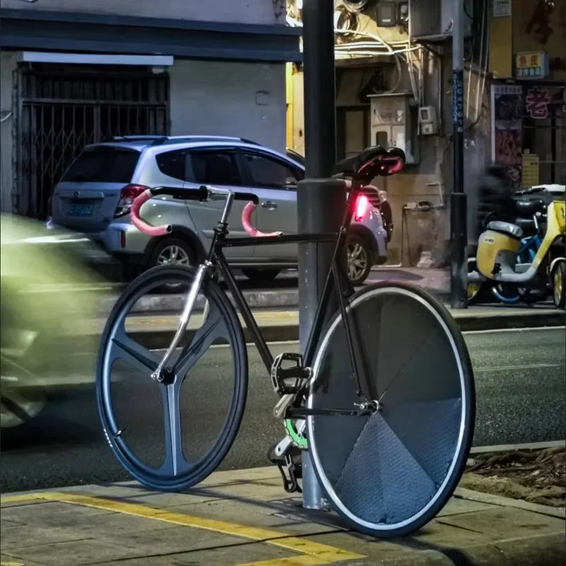 MAGICBROS Bicycle Wheel 700C V Brake Magnesium Alloy 3 Spokes Single Speed Wheel Fixie Track Bike Tri Spokes Fixed Gear Wheelset
