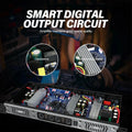 KDES PA/DJ Power Amplifier 2 Channel (8Ω) 300W and 4 Channel (8Ω) 350W Class D Digital 1U for Stage KTV Conference System
