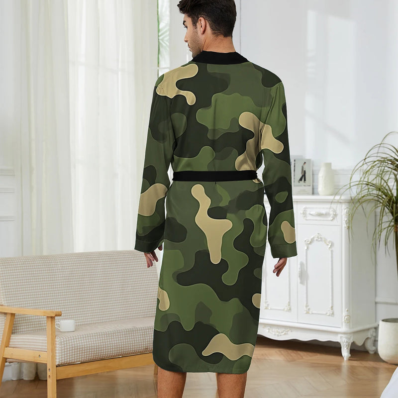 1pcs Men's Robes 2026 Spring/Summer Breathable Shower robe Sleepwear Graphic Bathrobe men 3D Printed Funny pajamas Sleepwear