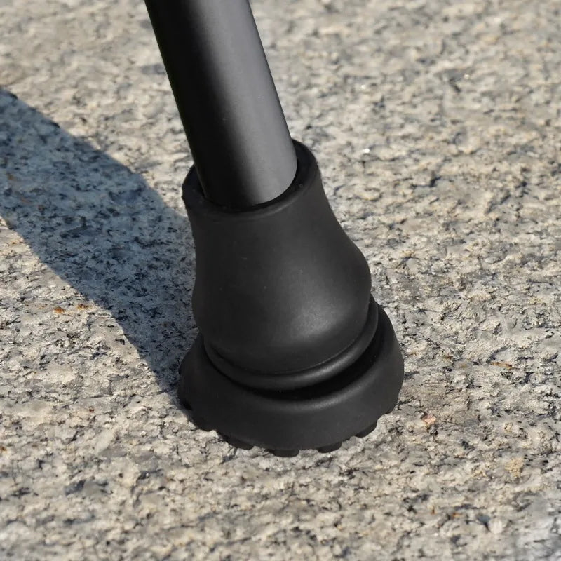 Rubber Pad Cap Non-Slip Walking Stick Crutch Cane Bottom Pads Cover Protector Climbing Hiking Trekking Pole Tip Black 16/19/22mm