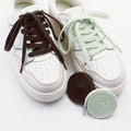 Classic Solid-Color Flat Laces Premium Cotton Casual Shoelaces Sneaker Shoelace Shoe accessories 1Pair