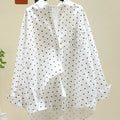 Pure Cotton Cute Dot Shirt Women Fall Long Sleeve Fashion - View 4 | SAMAG