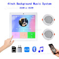 Mini Touch Screen 4*20W Stereo Music Panel PA SystemBluetooth Wall Amplifier Smart Home Audio Ceiling Speaker Wall Amplifier
