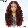 Latisha Lace Frontal Wigs Synthetic 24 Inch Loose Curl Pre Plucked Lace Frontal Wig For Women Highlight With Baby Hair 13X6 Wigs