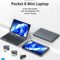 CRELANDER P8 8 Inch Mini Laptop Touchscreen Rotating 360 Degree Intel Alder N150 12GB WiFi6 Notebook Tablet PC Protable Laptops