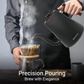 SMANG 1200W Gooseneck Electric Kettle 1L Temperature Control Coffee Kettle Pour Over Coffee Kettle Coffee and Tea Kettle