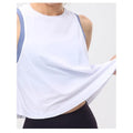 Cover Up Shirt for Women, Quick Drying, Summer Thin Pleated and Wrinkled Fitness Suit, Top Worn with Sleeveless Sports Vest