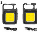 1-5PCS Mini 1500LM LED Flashlight Work Light Portable Pocket Flashlight Keychains Torch USB Rechargeable For Outdoor Camping