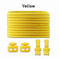 1 Pair Elastic Shoelaces Kit with Push Button Lock Stretch No Tie Shoe Laces for Running Sneakers Sports Shoes Adults Kids