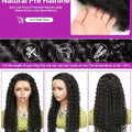 Water Wave 13x4 13x6 Lace Front Wigs Human Hair 250 Density Transparent Curly Wave Lace Front Wig 40 44 Inch Deep Wave For Women