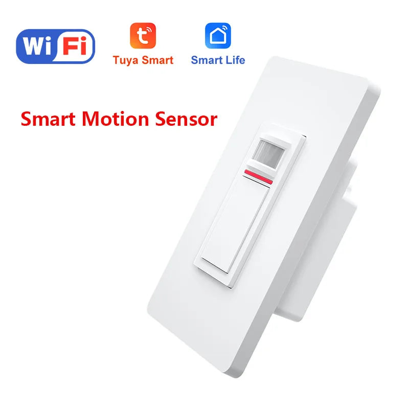 3 Way Tuya WiFi PIR Motion Sensor Smart Home Human Body Infrared Detector 100-120V Movement Sensor Works with Alexa Google Home