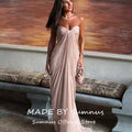Sumnus Simple Mermaid Nude Pink Evening Dresses Floor | SAMAG