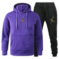 Autumn_Winter Men's jogging Fitness sportswear Set_ Fashionable long - sleeved sweatshirt + casual pants 2 - View 4 | SAMAG