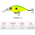 60mm 13.2g Crankbait Fishing Lures Floating Wobbler | SAMAG