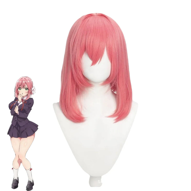 Anime The 100 Girlfriends Who Really, REALLY Love You Hanazono Hakari Cosplay Costume Purple School Uniform Wig Woman Cute Suit