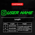 1PC Custom Car Sticker Instagram Cool Fonts Waterproof DIY Vehicle Window Motorcycle Bicycle Scooter Helmet Durable Vinyl Decals