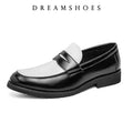 Italian Luxury Brand Patchwork  Loafers Men's Multicolor Leather Shoes Slip-on Fashion Soft-soled Casual Shoes Wedding Moccasin