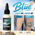 KINGZOO Temporary Tattoo Ink Sun Activated Color Changing Body Art Paint Airbrush Paint for Festival Party Beach Halloween 30ML