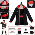 HappyAnime Character Uchiha Sarada Cosplay Costume Black Tube Top Red Belt and Choker Props Set Battle Suit for Comic Con Dess U