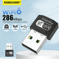 KEBIDUMEI 300Mbps Wireless USB Wifi Adapter 2.4GHz Mini WiFi6 Dongle Network Card Driver Free 150M Receiver For PC | SAMAG