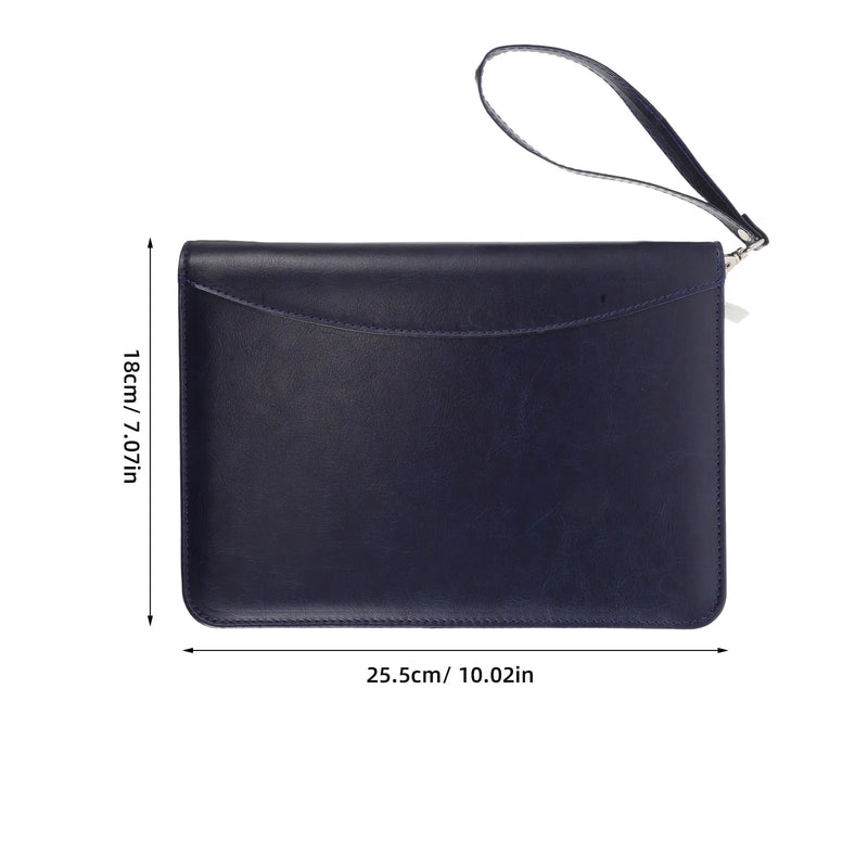 Business Portfolio Binder with Zipper Refillable Loose Leaf Cover Organizer for Office Meetings Note Taking Document Storage