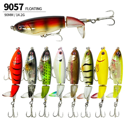 90mm 14g Rotating Tail Fishing Lures Flexible Whopper | SAMAG