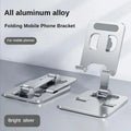 Fashion Universal Foldable Desk Phone Holder Mount Stand For iPhone 12-17 Mobile Phone Holder Tablet Desktop Metal Holder