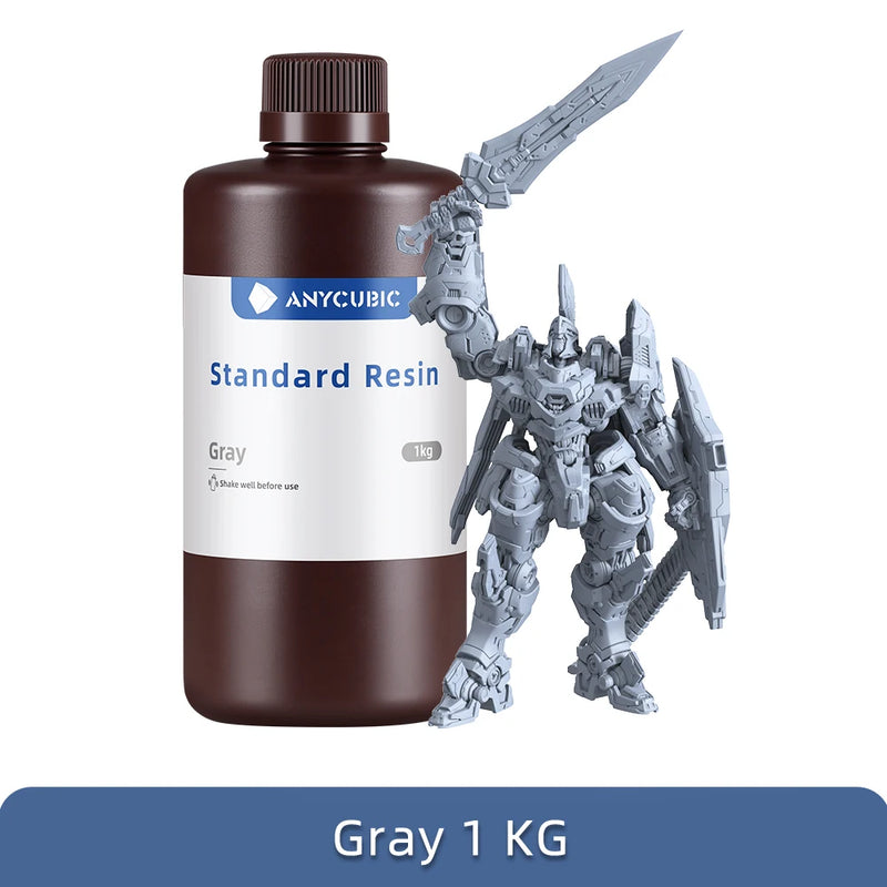 ANYCUBIC 405nm UV Standard Resin / Standard Resin V2 For LCD 3D Printer Photon Mono M7 3D Printing Resin UV Sensitive Resin 1kg