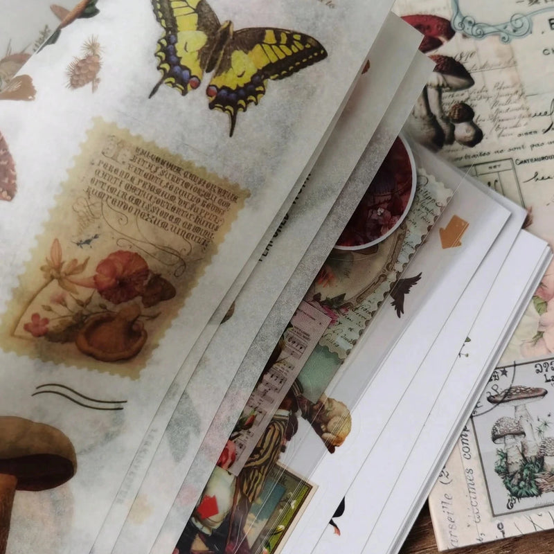 20 - page retro sticker book featuring a series of plants - View 6 | SAMAG