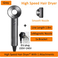 7 in 1 Hair Dryer Professional with Cold Hot Air Functionality Negative Lon Blow Quick Dry Leafless Salon Home Hairdryer
