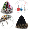 20/100PCS Strap Charm Cord Lanyard Lariat Strap Cords Lobster Clasp Rope Keychains Hooks Mobile Set Charms Jewelry Accessories