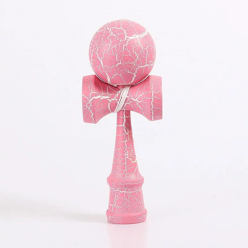 Crack Painted Kendama Toy Outdoor Fitness Balls Train Eye-hand Coordination for Children Adults Outdoor Fun Juggling Sports Ball