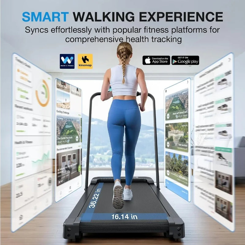 Folding Home Treadmill with Incline and Handle Bar | SAMAG