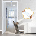 Door Hanging Auto-Rebound Cat Toy Retractable Kitten Teaser with 3 Catnip Mice Interactive Pet Play Toy for Indoor Cats Playing